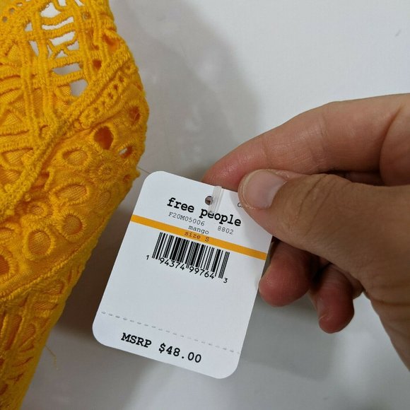 FREE PEOPLE INTIMATELY Carina Bralette Mango - Picture 8 of 8